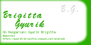 brigitta gyurik business card